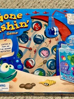 Gone Fishin Motorized Kids Fishing Game by Cardinal Industries-complete